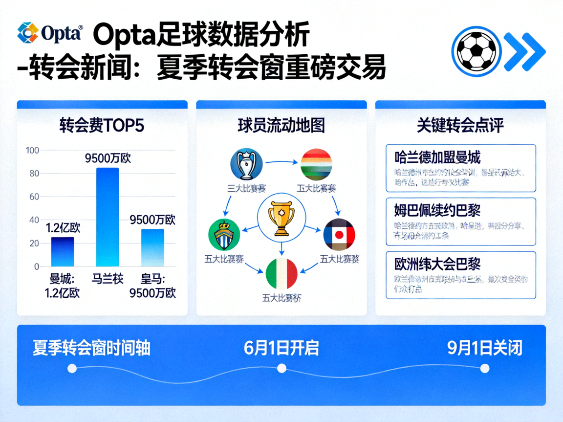 Opta足球数据分析 - 转会新闻：夏季转会窗重磅交易