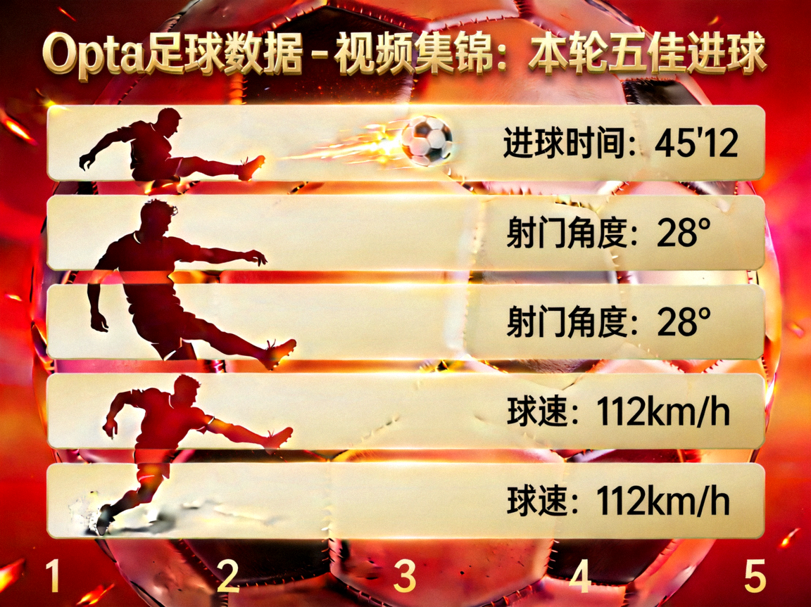 Opta足球数据 - 视频集锦：本轮五佳进球